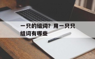 一只的组词？用一只只组词有哪些