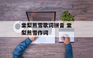 棠梨煎雪歌词拼音 棠梨煎雪作词