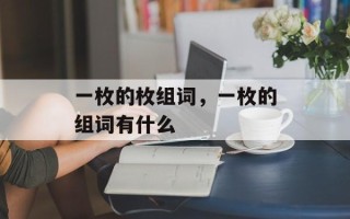 一枚的枚组词，一枚的组词有什么