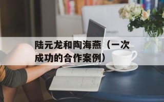 陆元龙和陶海燕（一次成功的合作案例）