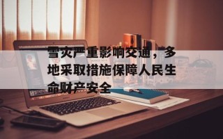 雪灾严重影响交通，多地采取措施保障人民生命财产安全