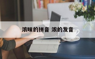 浓味的拼音 浓的发音