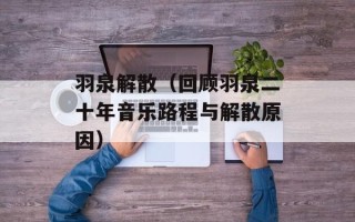 羽泉解散（回顾羽泉二十年音乐路程与解散原因）