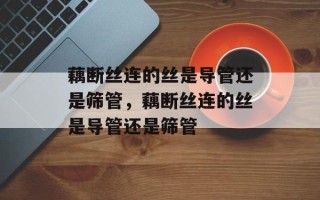 藕断丝连的丝是导管还是筛管，藕断丝连的丝是导管还是筛管