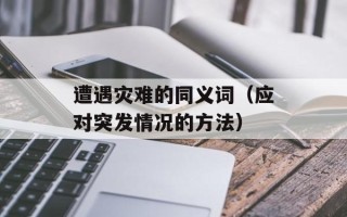 遭遇灾难的同义词（应对突发情况的方法）