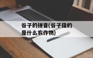 谷子的拼音(谷子指的是什么农作物)
