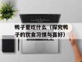 鸭子爱吃什么（探究鸭子的饮食习惯与喜好）