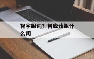 智字组词？智应该组什么词