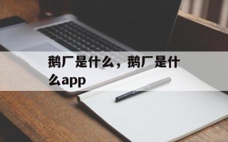 鹅厂是什么，鹅厂是什么app
