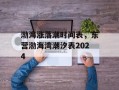 渤海涨落潮时间表，东营渤海湾潮汐表2024