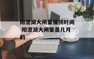 阳澄湖大闸蟹捕捞时间 阳澄湖大闸蟹是几月的