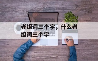 者组词三个字，什么者组词三个字