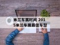 米兰车展时间 2015米兰车展最佳车型