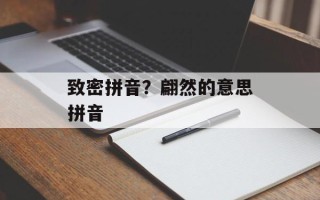致密拼音？翩然的意思拼音