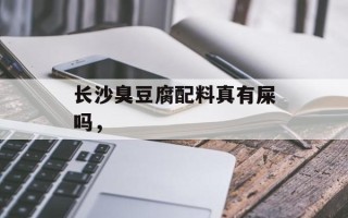 长沙臭豆腐配料真有屎吗，