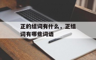 正的组词有什么，正组词有哪些词语