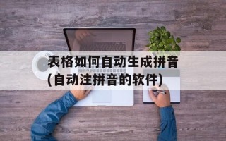 表格如何自动生成拼音(自动注拼音的软件)