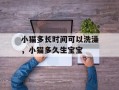 小猫多长时间可以洗澡，小猫多久生宝宝