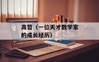 高哲（一位天才数学家的成长经历）