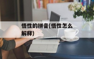悟性的拼音(悟性怎么解释)