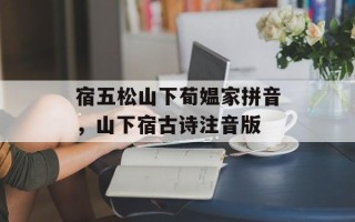 宿五松山下荀媪家拼音，山下宿古诗注音版