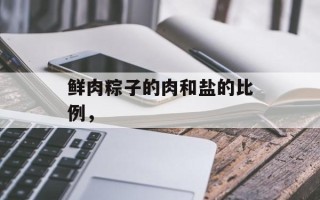 鲜肉粽子的肉和盐的比例，