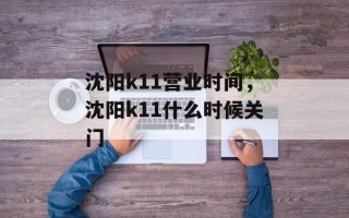 沈阳k11营业时间，沈阳k11什么时候关门
