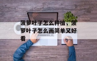 菠萝叶子怎么种植，菠萝叶子怎么画简单又好看