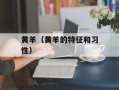 黄羊（黄羊的特征和习性）