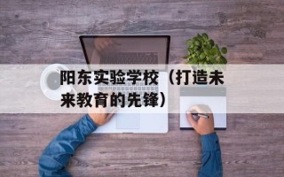 阳东实验学校（打造未来教育的先锋）