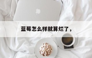 蓝莓怎么样就算烂了，