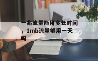 一兆流量能用多长时间，1mb流量够用一天吗