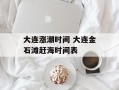 大连涨潮时间 大连金石滩赶海时间表