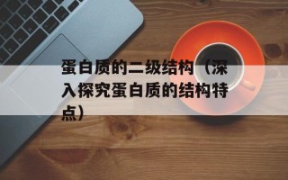 蛋白质的二级结构（深入探究蛋白质的结构特点）