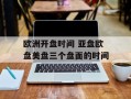 欧洲开盘时间 亚盘欧盘美盘三个盘面的时间