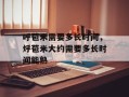 呼苞米需要多长时间，烀苞米大约需要多长时间能熟