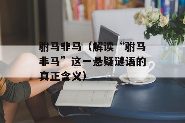 驸马非马（解读“驸马非马”这一悬疑谜语的真正含义）-第1张图片-
